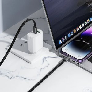 Hoco Kabel USB C do Lightning Hoco PD 30W płaski 1 m X125 czarny 5