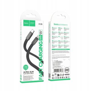 Hoco Kabel USB C do Lightning Hoco PD 30W płaski 1 m X125 czarny 6