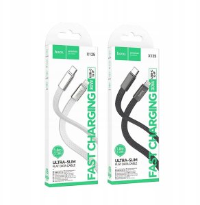 Hoco Kabel USB C do Lightning Hoco PD 30W płaski 1 m X125 czarny 7