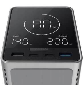 Powerbank Cuktech Powerbank Cuktech 300W 40000mAh z ładowaniem bezprzewodowym 2x USB-C + 2x USB-A - czarny 2
