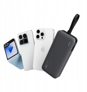Powerbank Cuktech Powerbank Cuktech LPB200N 40W 20000mAh ze zintegrowanym kablem - szary 5