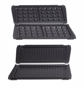 Opiekacz Kamille Opiekacz Kamille 6724 czarny 800W 3w1 4
