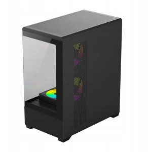 Obudowa Darkflash Obudowa komputerowa DarkFlash C365 (czarny) + 5 wentylatorów 3