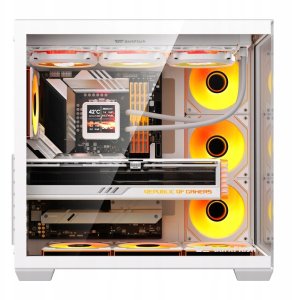 Obudowa Darkflash Obudowa komputerowa DarkFlash C280 (biała) + 7 wentylatorów 4