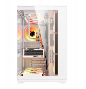 Obudowa Darkflash Obudowa komputerowa DarkFlash C280 (biała) + 7 wentylatorów 6