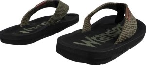 Wrangler Klapki męskie Wrangler Zane Flipflop czarno-oliwkowe 20261061 58C 44 3