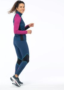 IQ Damskie legginsy Iq intelligence quality ITRAINO WMNS blue depths/festival fuchsia rozmiar L 17