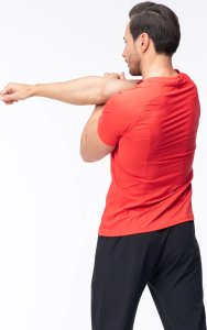 IQ Męska koszulka z krótkim rękawem Iq intelligence quality IGNITE fiery red rozmiar S 10