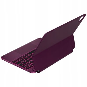 4kom.pl Etui Typecase Edge z klawiaturą do iPad  Pro 11" 2024/2025 malina 8