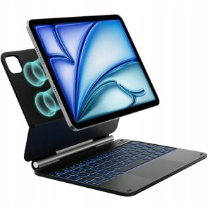 4kom.pl Etui Typecase Edge z klawiaturą do iPad Pro 11" 2024/2025 carbon fiber 2