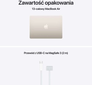 Laptop Apple Apple MacBook Air 13" M5 10-core CPU + 10-core GPU / 16GB RAM / 512GB SSD / Klawiatura US / Księżycowa poświata (Starlight) 9