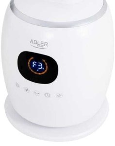 Wentylator Adler Bezłopatkowy Wentylator Kolumnowy 86 cm z Pilotem, Oscylacja 60, 3 Prędkości, 3 Tryby Pracy, Timer 112 h, LED 8