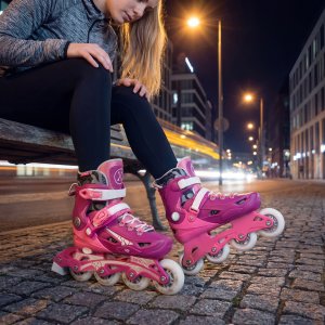 Nils Extreme NA1055 ŁYŻWOROLKI BLAZE RÓŻOWE ROZM. M(35-38) NILS EXTREME 5