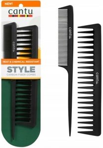 cantu Set Duo, Cantu, Cantu, Styling, Hair Plastic Comb, Black, 2 pcs Unisex 2