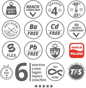 Agaplast Wąż ogrodowy Vartco Professional Plus 1/2" 100m 9