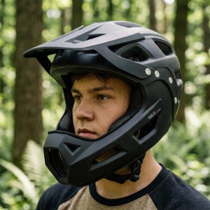 Nils Extreme MTW101 KASK CZARNY FULL FACE M(56-58CM) NILS EXTREME 8