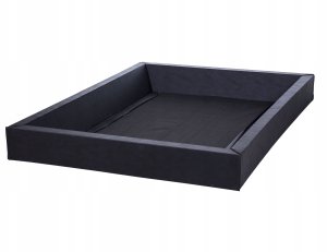 Beliani Łóżko wodne Sztruks VINAY 180 x 200 cm Jasnobeżowy 13