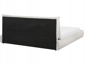 Beliani Łóżko wodne Sztruks VINAY 180 x 200 cm Jasnobeżowy 6