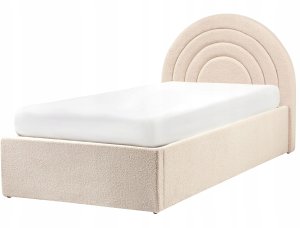 Beliani Łóżko dziecięce z pojemnikiem Boucle ANET 90 x 200 cm Beżowy 4