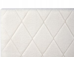 Beliani Łóżko z pojemnikiem Boucle ROCHEFORT 180 x 200 cm Złamana biel 8