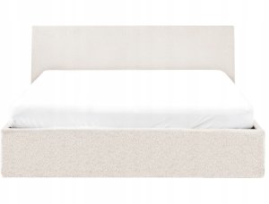 Beliani Łóżko z pojemnikiem Boucle ORBEY 140 x 200 cm Złamana biel 7