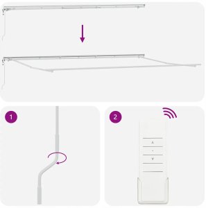 vidaXL Rama markizy Biały 600 × 350 cm Aluminium Lumarko 8