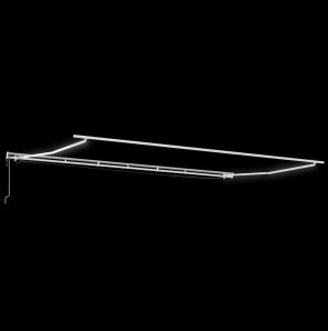 vidaXL Rama markizy Ze LED Lights Biały 600 × 300 cm Aluminium Lumarko! 4