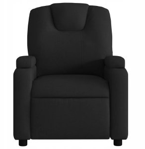 vidaXL Fotel masujący z funkcją rozkładania, czarny, materiałowy Lumarko! 6