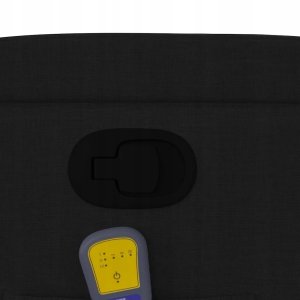 vidaXL Fotel masujący z funkcją rozkładania, czarny, materiałowy Lumarko! 9