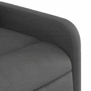 vidaXL Fotel masujący z funkcją rozkładania, ciemnoszary materiał Lumarko! 8