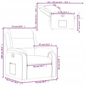 vidaXL Fotel rozkładany, czarna tkanina Lumarko! 11