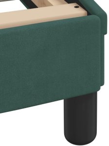 vidaXL Łóżko z materacem, Hanko, ciemnozielone, 120x200 cm, aksamitne Lumarko! 7