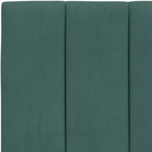 vidaXL Łóżko z materacem, Hanko, ciemnozielone, 90x200 cm, aksamitne Lumarko! 5