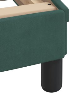 vidaXL Łóżko z materacem, Hanko, ciemnozielone, 90x200 cm, aksamitne Lumarko! 6