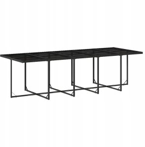 vidaXL 15-cz. zestaw mebli ogrodowych z poduszkami, czarny, rattan PE Lumarko! 5