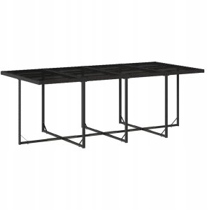 vidaXL 13-cz. zestaw mebli do ogrodu, poduszki, czarny, rattan PE Lumarko! 4