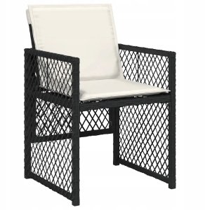 vidaXL 13-cz. zestaw mebli do ogrodu, poduszki, czarny, rattan PE Lumarko! 5