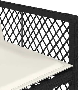 vidaXL 13-cz. zestaw mebli do ogrodu, poduszki, czarny, rattan PE Lumarko! 8