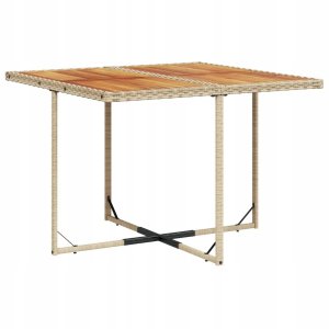 vidaXL 5-cz. zestaw mebli ogrodowych z poduszkami, beżowy, polirattan Lumarko! 5