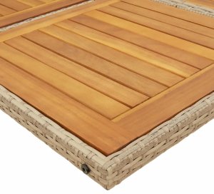 vidaXL 5-cz. zestaw mebli ogrodowych z poduszkami, beżowy, polirattan Lumarko! 7