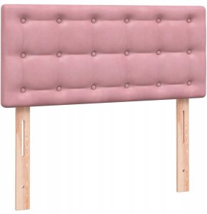 vidaXL Łóżko kontynentalne z materacem, różowe, 80x220 cm Lumarko! 6