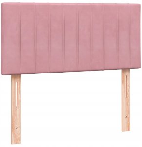 vidaXL Łóżko kontynentalne z materacem, różowe, 80x220 cm Lumarko! 6