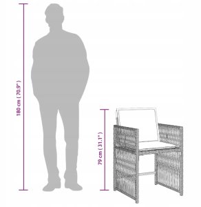 vidaXL 9-cz. zestaw mebli ogrodowych z poduszkami, jasnoszary Lumarko! 10