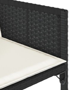 Ambiance 9-cz. zestaw mebli ogrodowych z poduszkami, czarny, rattan PE Lumarko! 7