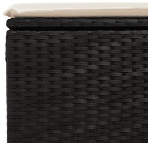 Ambiance 9-cz. zestaw mebli ogrodowych z poduszkami, czarny, rattan PE Lumarko! 8