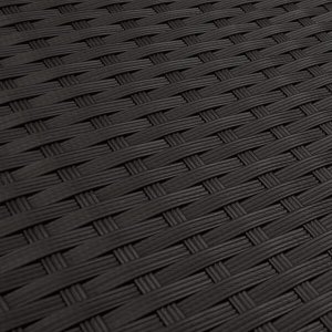 Ambiance 9-cz. zestaw mebli ogrodowych z poduszkami, czarny, rattan PE Lumarko! 9