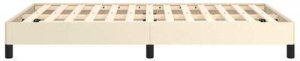 vidaXL Rama łóżka bez materaca Kremowa 120x190 cm Lumarko 10