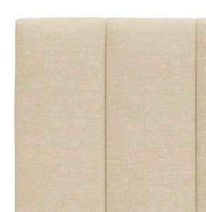 vidaXL Rama łóżka bez materaca, Hanko, kremowa, 160x200 cm, obita tkaniną Lumarko! 10