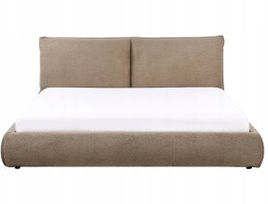 Beliani Łóżko wodne Boucle VINAY 180 x 200 cm Brązowy 5