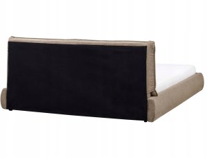 Beliani Łóżko wodne Boucle VINAY 180 x 200 cm Brązowy 6